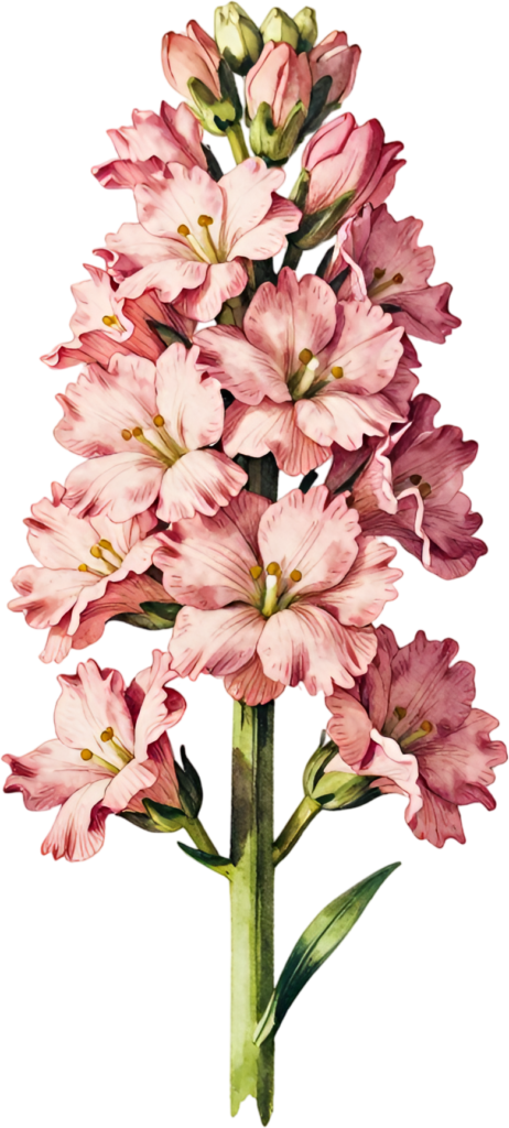 Stock Flower, tall elegant pink spire Illustration PNG for stunning vertical designs and sophisticated floral arrangements 1 - Stock Flower, tall elegant pink spire Illustration PNG for stunning vertical designs and sophisticated floral arrangements Free PNG Download
