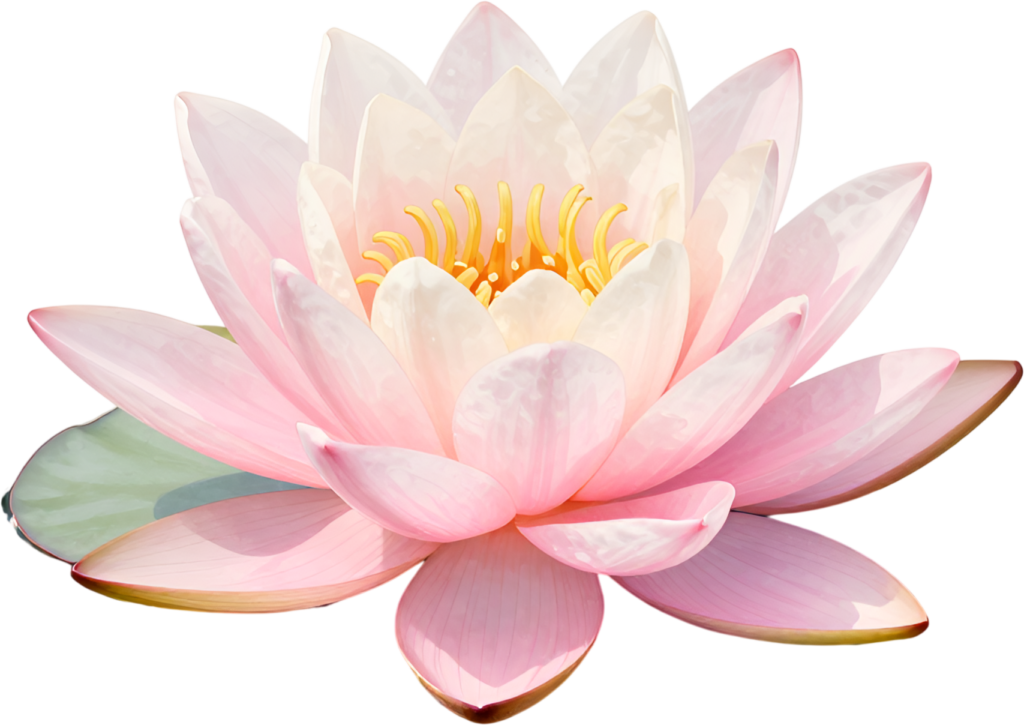 - Water Lily, serene pink aquatic Flower PNG illustration for tranquil pond themes and peaceful meditation designs Free PNG Download
