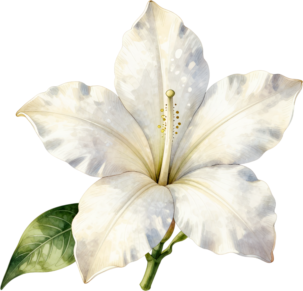 Hibiscus Bloom, exotic white tropical Flower PNG illustration perfect for vibrant summer party invites and beach-themed crafts 1 - Hibiscus Bloom, exotic white tropical Flower PNG illustration perfect for vibrant summer party invites and beach-themed crafts Free PNG Download