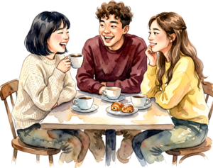 Walking friends arms around, a supportive group PNG illustration for unity and companionship 10 - Walking friends arms around, a supportive group PNG illustration for unity and companionship Free PNG Download