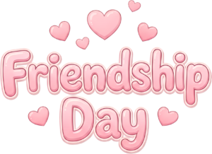 - Package your message with a stylized gift box featuring "Happy Friendship Day" text and a charming polka dot pattern, perfect for greetings PNG clipart. Free PNG Download