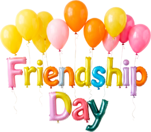 - Package your message with a stylized gift box featuring "Happy Friendship Day" text and a charming polka dot pattern, perfect for greetings PNG clipart. Free PNG Download