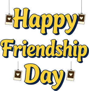 - Package your message with a stylized gift box featuring "Happy Friendship Day" text and a charming polka dot pattern, perfect for greetings PNG clipart. Free PNG Download