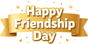 - Package your message with a stylized gift box featuring "Happy Friendship Day" text and a charming polka dot pattern, perfect for greetings PNG clipart. Free PNG Download