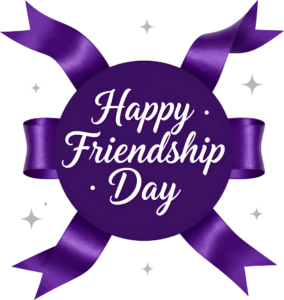 - Package your message with a stylized gift box featuring "Happy Friendship Day" text and a charming polka dot pattern, perfect for greetings PNG clipart. Free PNG Download