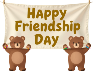- Package your message with a stylized gift box featuring "Happy Friendship Day" text and a charming polka dot pattern, perfect for greetings PNG clipart. Free PNG Download