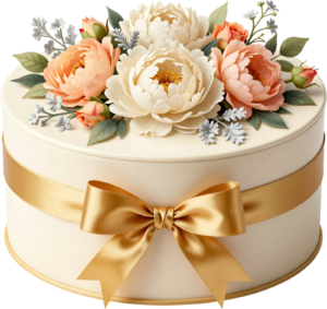 Charming Peach Rose Gift Box, sheer ribbon, fern accents, floral embossed design, lovely PNG clipart 23 - Charming Peach Rose Gift Box, sheer ribbon, fern accents, floral embossed design, lovely PNG clipart Free PNG Download