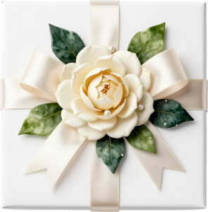 Charming Peach Rose Gift Box, sheer ribbon, fern accents, floral embossed design, lovely PNG clipart 12 - Charming Peach Rose Gift Box, sheer ribbon, fern accents, floral embossed design, lovely PNG clipart Free PNG Download