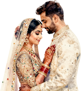 - Content Indian Wedding Couple Illustration, Featuring a Bride with Nose Ring for Authentic Invitations and Decor Free PNG Download