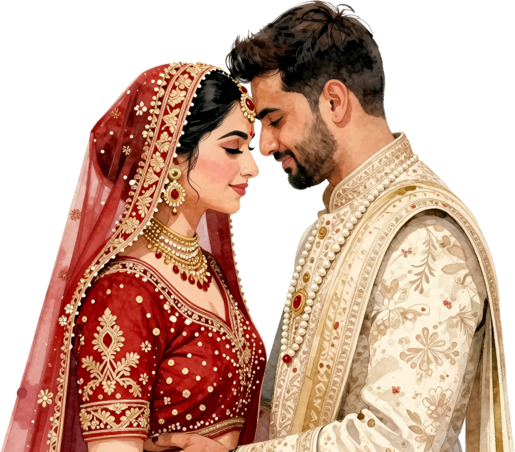 Peaceful Indian wedding embrace, serene PNG artwork for spiritual bridal groom ceremony clip art 1 Peaceful Indian wedding embrace, serene PNG artwork for spiritual bridal groom ceremony clip art