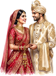 Embracing Indian Wedding Couple PNG Illustration, Ideal for Vibrant Cultural Celebrations and Custom Invitations 40 - Embracing Indian Wedding Couple PNG Illustration, Ideal for Vibrant Cultural Celebrations and Custom Invitations Free PNG Download
