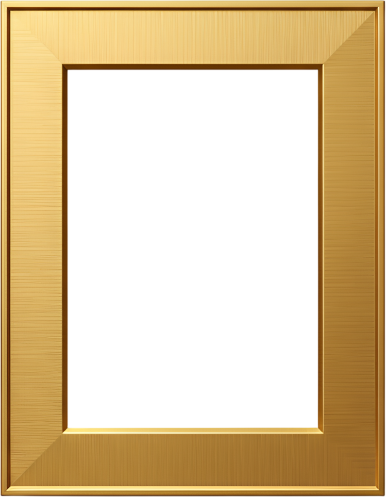 Sleek vertical brushed gold frame illustration, modern minimalist PNG design 1 - Sleek vertical brushed gold frame illustration, modern minimalist PNG design Free PNG Download