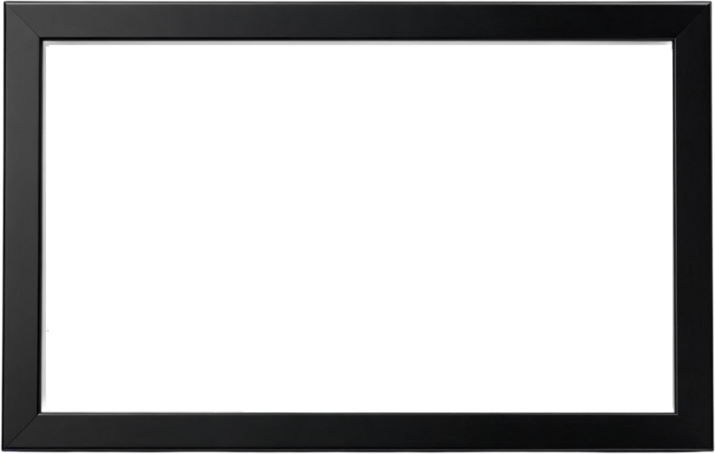 Modern horizontal black photo frame, clean simple illustration PNG display option 1 - Modern horizontal black photo frame, clean simple illustration PNG display option Free PNG Download