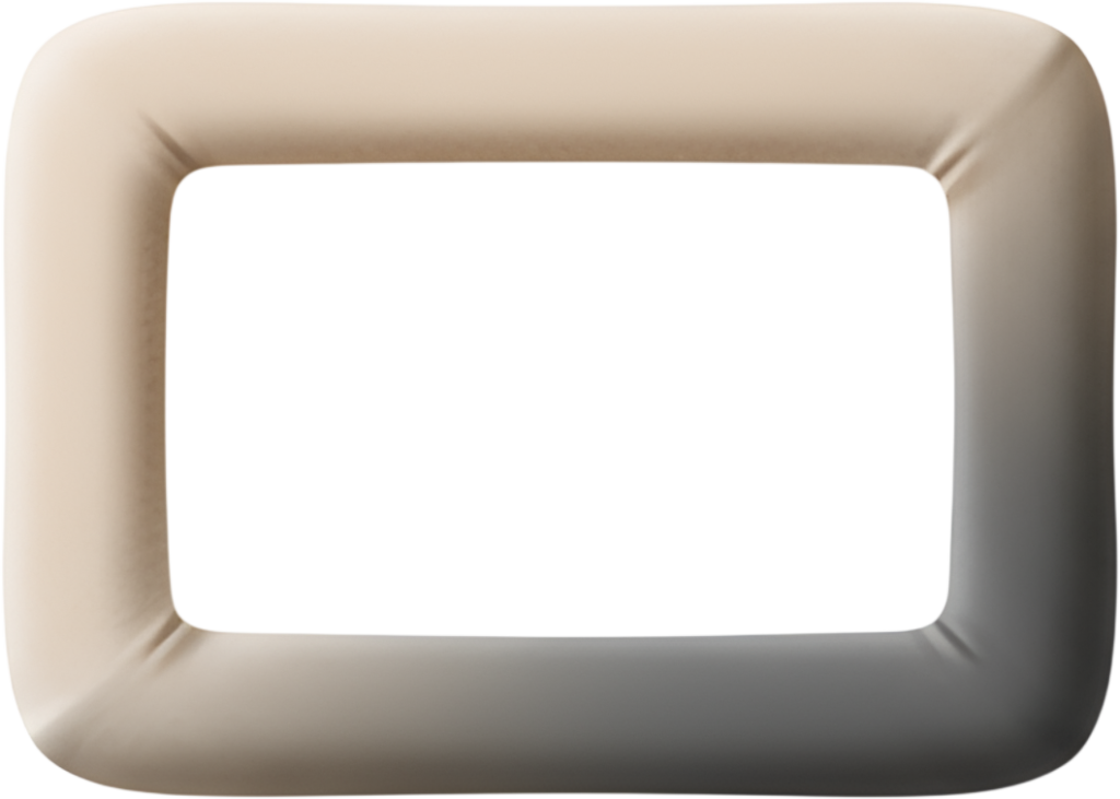 Padded soft rounded frame illustration, subtle beige gradient, serene PNG asset 1 - Padded soft rounded frame illustration, subtle beige gradient, serene PNG asset Free PNG Download