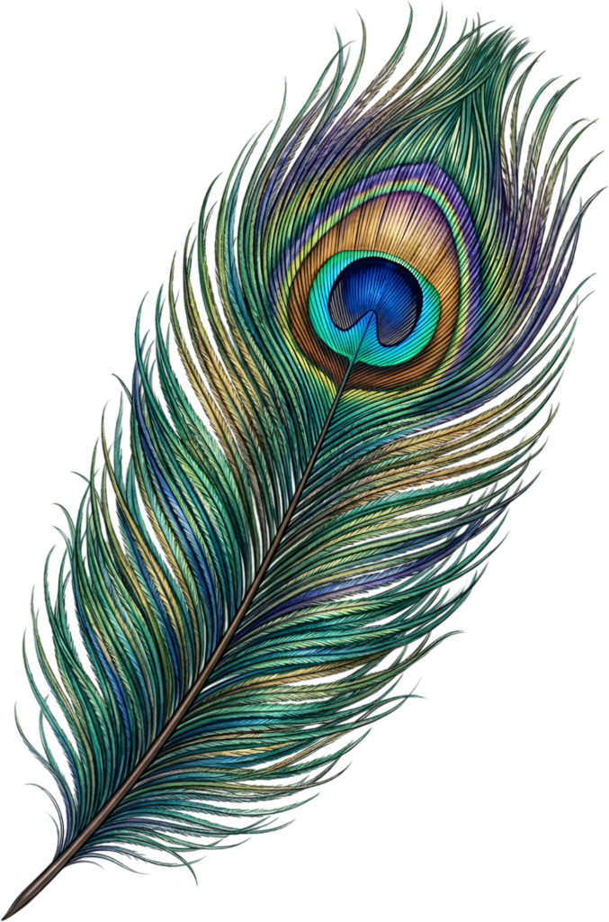Graceful and realistic, this iridescent peacock feather offers natural beauty for elegant digital PNG artworks and sophisticated print projects 1 - Graceful and realistic, this iridescent peacock feather offers natural beauty for elegant digital PNG artworks and sophisticated print projects Free PNG Download