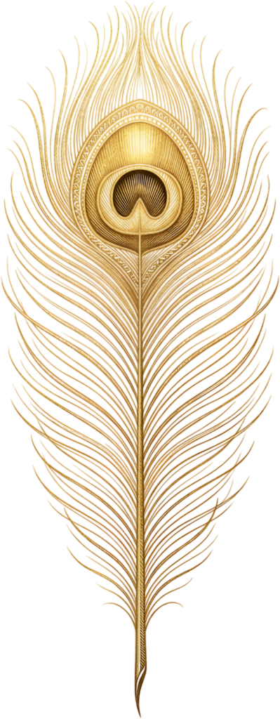 - Experience pure luxury with this magnificent golden peacock feather, an ornate metallic PNG illustration for truly regal and shimmering design projects Free PNG Download