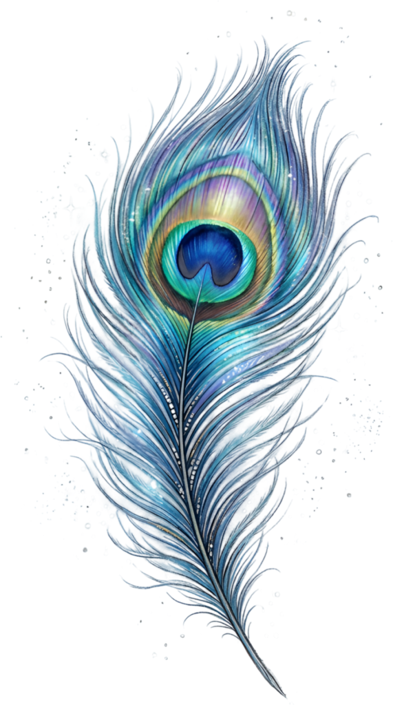 Captivating Iridescent Peacock Feather artwork, a beautiful watercolor Clipart PNG Illustration for elegant crafts 1 - Captivating Iridescent Peacock Feather artwork, a beautiful watercolor Clipart PNG Illustration for elegant crafts Free PNG Download