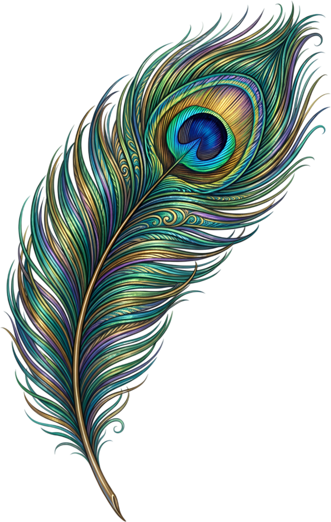 Modern Stylized Peacock Feather, a vibrant gradient Clipart PNG Illustration for contemporary artwork 1 - Modern Stylized Peacock Feather, a vibrant gradient Clipart PNG Illustration for contemporary artwork Free PNG Download