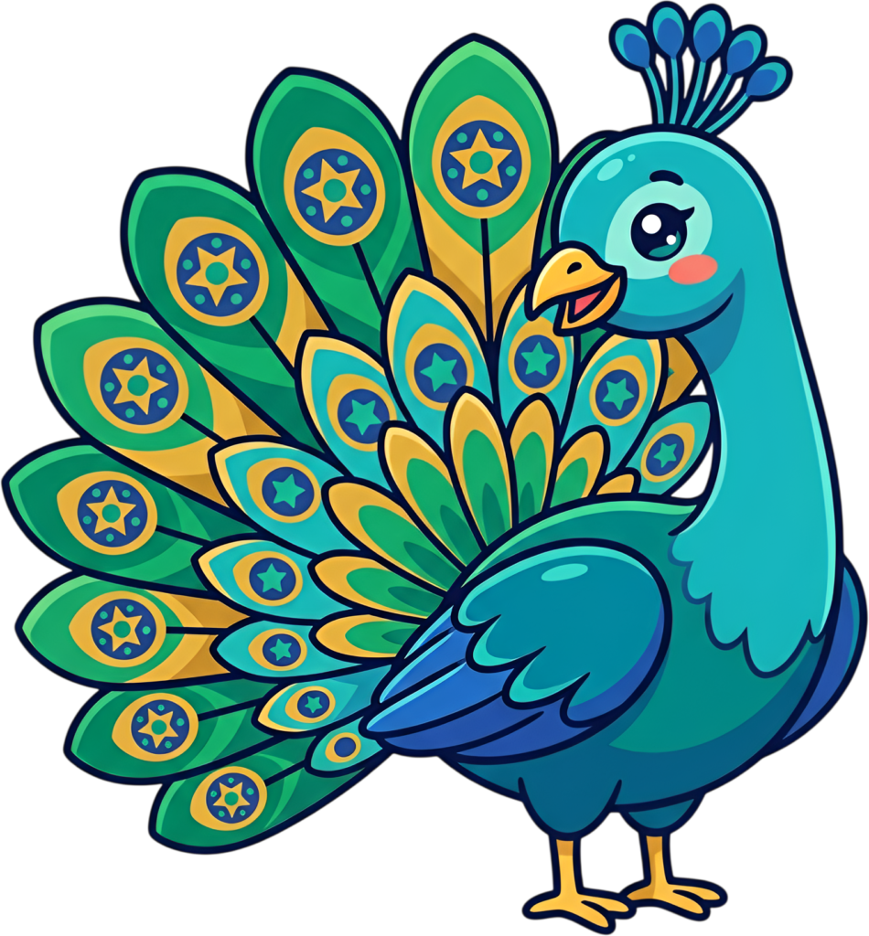 Inject cheer into designs with this Cheerful Peacock PNG, a delightful Blue Green Folk Art Illustration with Unique Patterns Clipart. 1 - Inject cheer into designs with this Cheerful Peacock PNG, a delightful Blue Green Folk Art Illustration with Unique Patterns Clipart. Free PNG Download