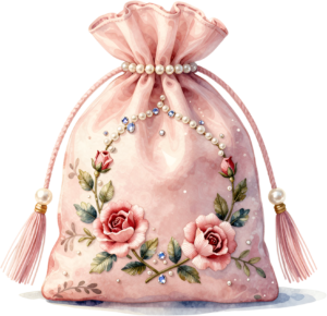 Pastel Quilted Clutch with a pearl and lace diamond pattern, a charming PNG for women's decorative clipart 22 - Pastel Quilted Clutch with a pearl and lace diamond pattern, a charming PNG for women's decorative clipart Free PNG Download
