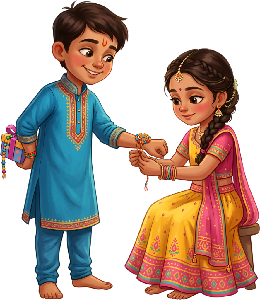 - Younger siblings enjoy this Rakhi Brother Sister PNG graphic, a sweet illustration for kids' festival themed digital projects Free PNG Download