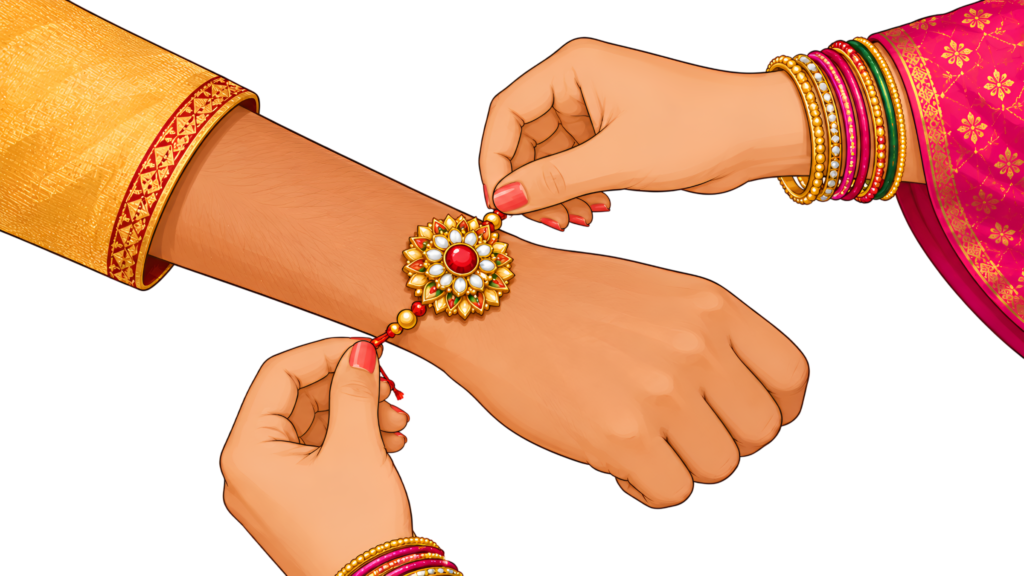 Capture the spirit of Rakhi with this exquisite Hands Illustration, a premium PNG image for all your festive design projects 1 - Capture the spirit of Rakhi with this exquisite Hands Illustration, a premium PNG image for all your festive design projects Free PNG Download
