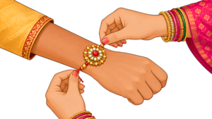 Capture the spirit of Rakhi with this exquisite Hands Illustration, a premium PNG image for all your festive design projects