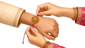 An ideal PNG Illustration of Rakhi Hands, ready for instant download, enhancing your traditional festival design assets