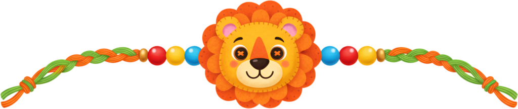 - Elevate your festive crafting with this adorable felt-style lion Rakhi, a charming PNG artwork ideal for digital scrapbooking and custom illustrations Free PNG Download