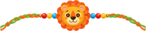 Elevate your festive crafting with this adorable felt-style lion Rakhi, a charming PNG artwork ideal for digital scrapbooking and custom illustrations