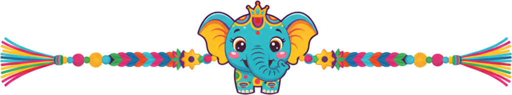 Discover this regal elephant Rakhii, a detailed PNG illustration with a crown and traditional patterns, ideal for cultural events and vibrant digital artwork 1 - Discover this regal elephant Rakhii, a detailed PNG illustration with a crown and traditional patterns, ideal for cultural events and vibrant digital artwork Free PNG Download