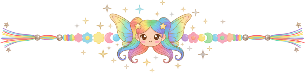 Presenting a whimsical rainbow fairy Rakhi, a delightful PNG artwork with celestial elements and soft pastel beads, perfect for enchanting digital illustrations 1 - Presenting a whimsical rainbow fairy Rakhi, a delightful PNG artwork with celestial elements and soft pastel beads, perfect for enchanting digital illustrations Free PNG Download