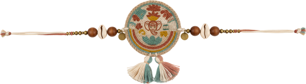 Download this beautiful Ganesha Rakhi PNG illustration, perfect for traditional Raksha Bandhan digital art projects 1 - Download this beautiful Ganesha Rakhi PNG illustration, perfect for traditional Raksha Bandhan digital art projects Free PNG Download