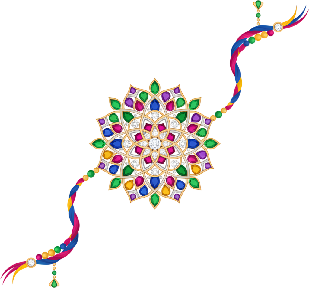 Embellish your designs with this magnificent gemstone mandala Rakhi PNG illustration, perfect for Raksha Bandhan 1 - Embellish your designs with this magnificent gemstone mandala Rakhi PNG illustration, perfect for Raksha Bandhan Free PNG Download