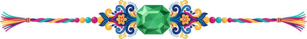 - Revamp your digital assets with this vibrant emerald gemstone Rakhi PNG illustration for Raksha Bandhan celebrations Free PNG Download