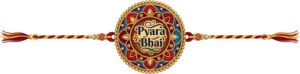 Elevate your Raksha Bandhan promotions with this captivating ‘Pyara Bhai’ Rakhi illustration, supplied as a versatile PNG resource file