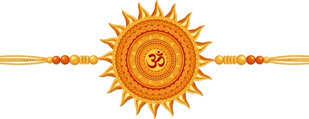 Ignite your Raksha Bandhan designs with this magnificent sun Om Rakhi illustration, a brilliant PNG for captivating digital content 1 - Ignite your Raksha Bandhan designs with this magnificent sun Om Rakhi illustration, a brilliant PNG for captivating digital content Free PNG Download