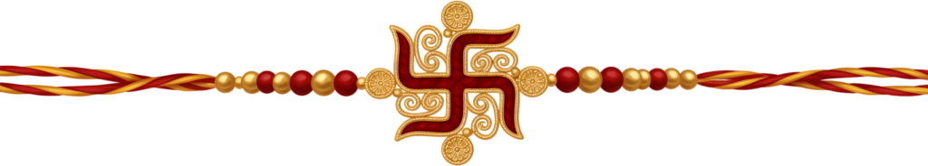 - Implement the auspicious Swastik symbol with this traditional Rakhi illustration, a detailed PNG for sacred Raksha Bandhan digital assets Free PNG Download
