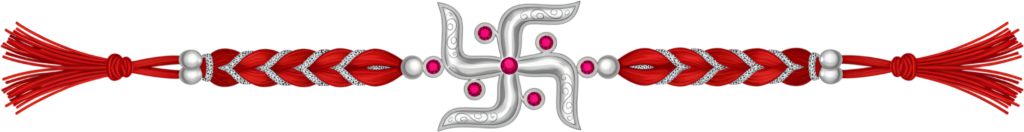 - Project modern elegance for Raksha Bandhan with this sleek Swastik Rakhi illustration, a vibrant PNG for contemporary digital designs Free PNG Download