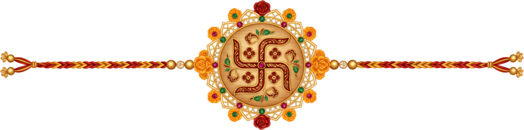 Craft authentic Raksha Bandhan visuals using this rustic Swastik Rakhi illustration, a wooden-style PNG for natural digital artistry 1 - Craft authentic Raksha Bandhan visuals using this rustic Swastik Rakhi illustration, a wooden-style PNG for natural digital artistry Free PNG Download