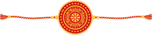 Create timeless Raksha Bandhan visuals using this classic floral Rakhi illustration, a vibrant PNG for authentic digital artistry