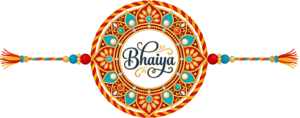 Generate festive enthusiasm for Raksha Bandhan with this colorful ‘Bhaiya’ Rakhi illustration, a dazzling PNG for cheerful digital projects