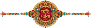 Present lavish Raksha Bandhan offerings using this regal ‘Pyare Bhaiya’ Rakhi illustration, a pearl-detailed PNG for luxurious digital campaigns