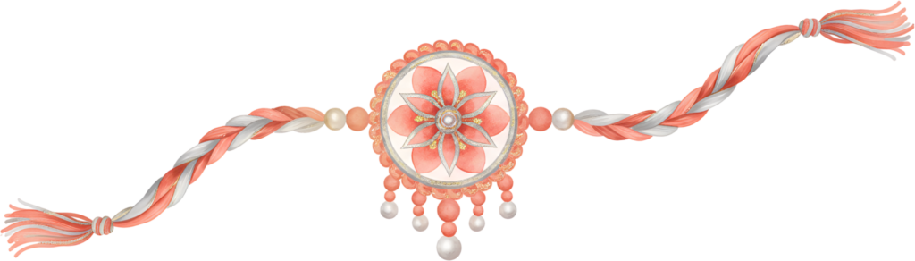 Evoke gentle sentiments for Raksha Bandhan with this beautiful floral Rakhi illustration, a delicate PNG for charming digital projects 1 - Evoke gentle sentiments for Raksha Bandhan with this beautiful floral Rakhi illustration, a delicate PNG for charming digital projects Free PNG Download