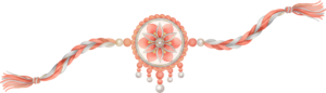 Evoke gentle sentiments for Raksha Bandhan with this beautiful floral Rakhi illustration, a delicate PNG for charming digital projects