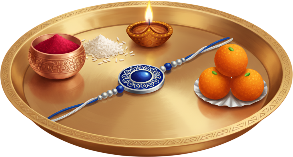 Unveil a striking Raksha Bandhan Rakhi thali illustration, available as a clean PNG for modern digital design creations 1 - Unveil a striking Raksha Bandhan Rakhi thali illustration, available as a clean PNG for modern digital design creations Free PNG Download