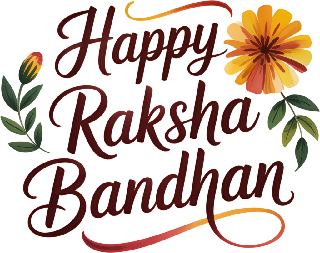 Cheerful Raksha Bandhan Message, a Sunny Flower PNG Illustration 1 - Cheerful Raksha Bandhan Message, a Sunny Flower PNG Illustration Free PNG Download