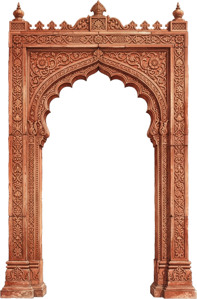 Elegant Rose Pink Palace Entrance with Traditional Gold Filigree and Floral Art PNG 1 - Elegant Rose Pink Palace Entrance with Traditional Gold Filigree and Floral Art PNG Free PNG Download