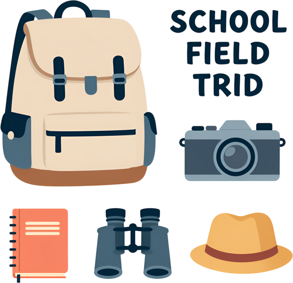 Document your educational adventures with this dynamic collection of school field trip essentials Clipart PNG 1 - Document your educational adventures with this dynamic collection of school field trip essentials Clipart PNG Free PNG Download