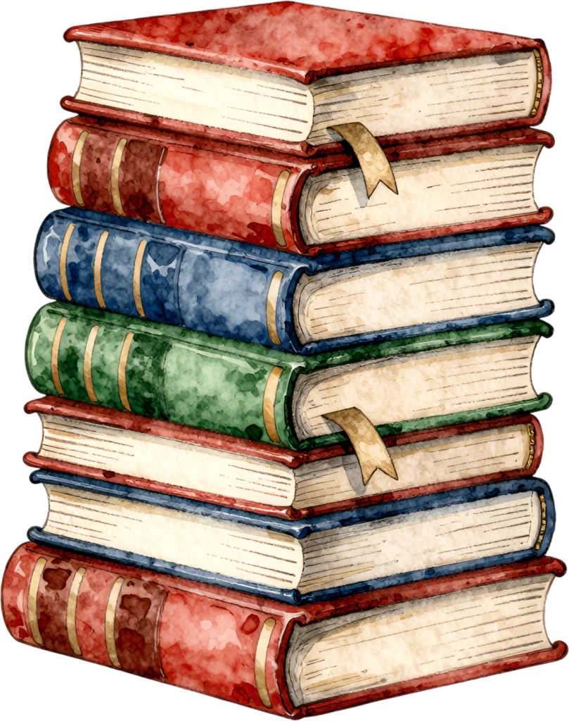 Delve into literature with this impressive stack of seven beautifully bound hardcover books, complete with elegant bookmarks Clipart PNG 1 - Delve into literature with this impressive stack of seven beautifully bound hardcover books, complete with elegant bookmarks Clipart PNG Free PNG Download